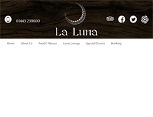 Tablet Screenshot of la-lunarestaurant.com